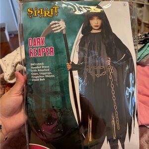 Spirit Dark Reaper Kids Costume - Black and Gold